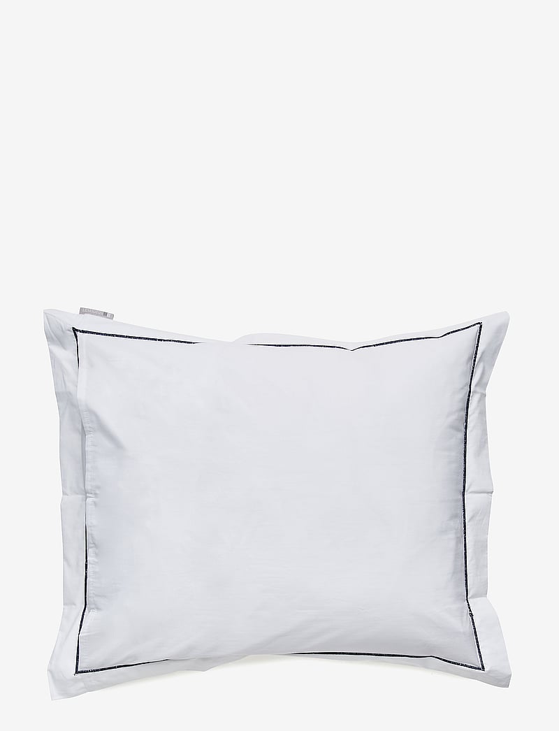 Lexington Home - Hotel Percale White/Blue Pillowcase - pillow cases - white/blue - 1
