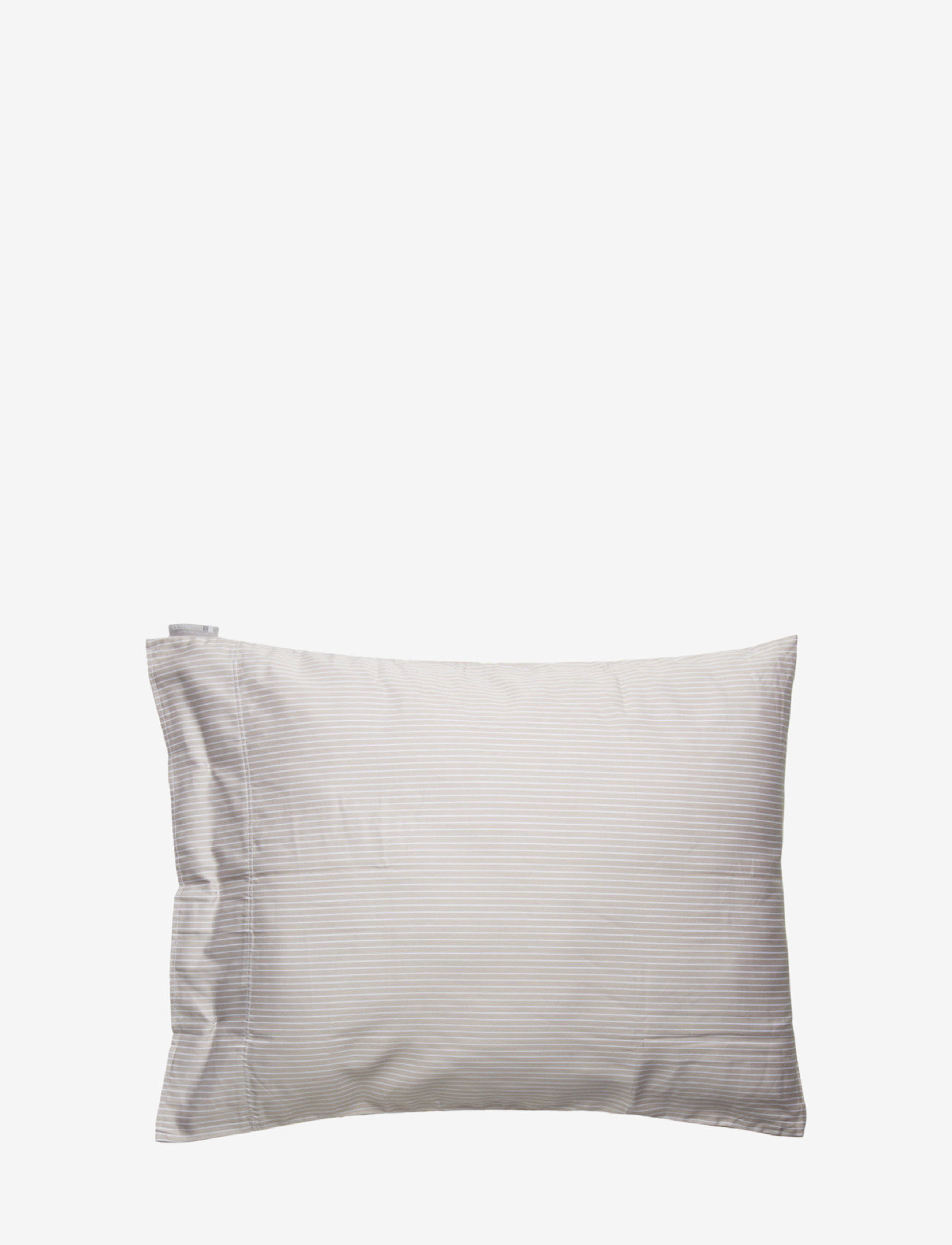 Hotel Lyocell Stripe Lt Beige/White Pillowcase - LT BEIGE/WHITE