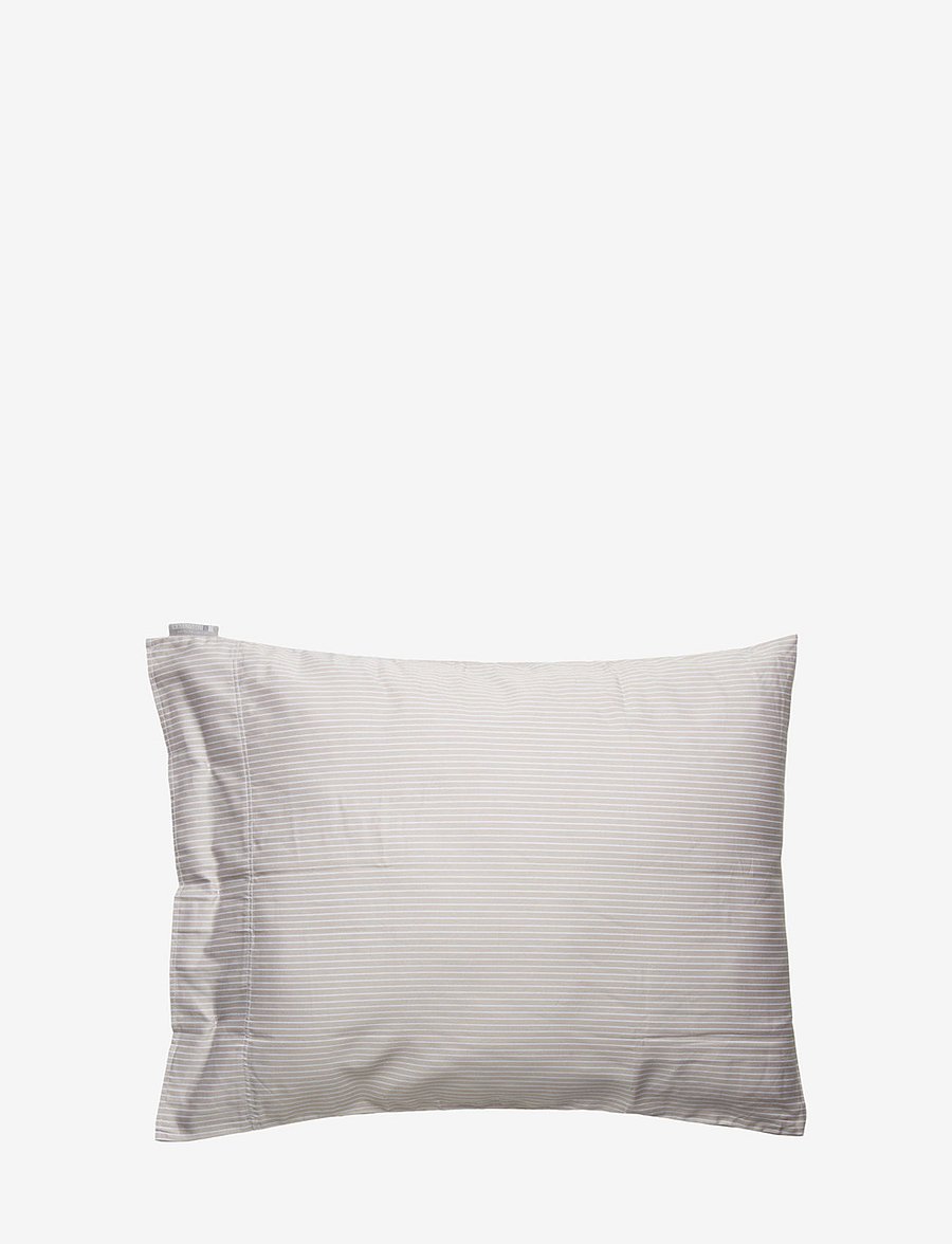 Lexington Home - Hotel Lyocell Stripe Lt Beige/White Pillowcase - kopfkissenbezüge - lt beige/white - 0
