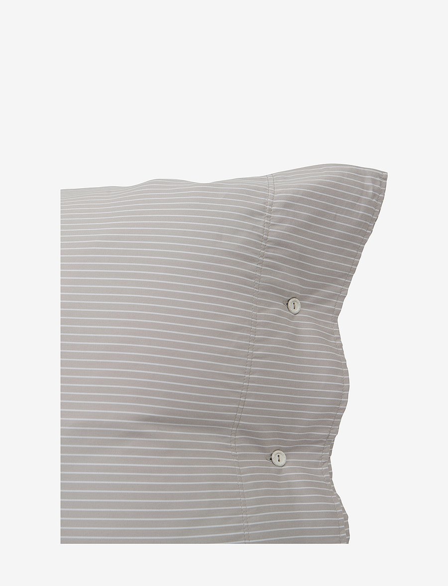 Lexington Home - Hotel Lyocell Stripe Lt Beige/White Pillowcase - kopfkissenbezüge - lt beige/white - 1