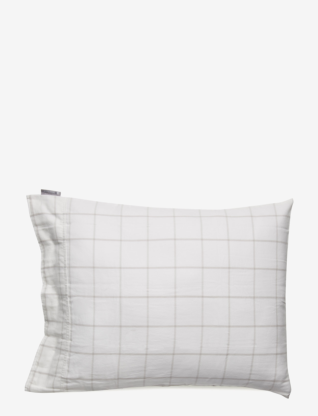 Lexington Home - Hotel Light Flannel White/Lt Beige Pillowcase - pillow cases - white/lt beige - 1