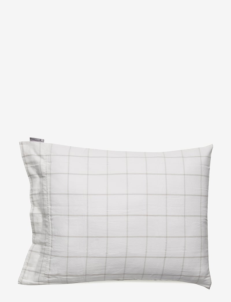 Lexington Home - Hotel Light Flannel White/Lt Beige Pillowcase - pillow cases - white/lt beige - 1