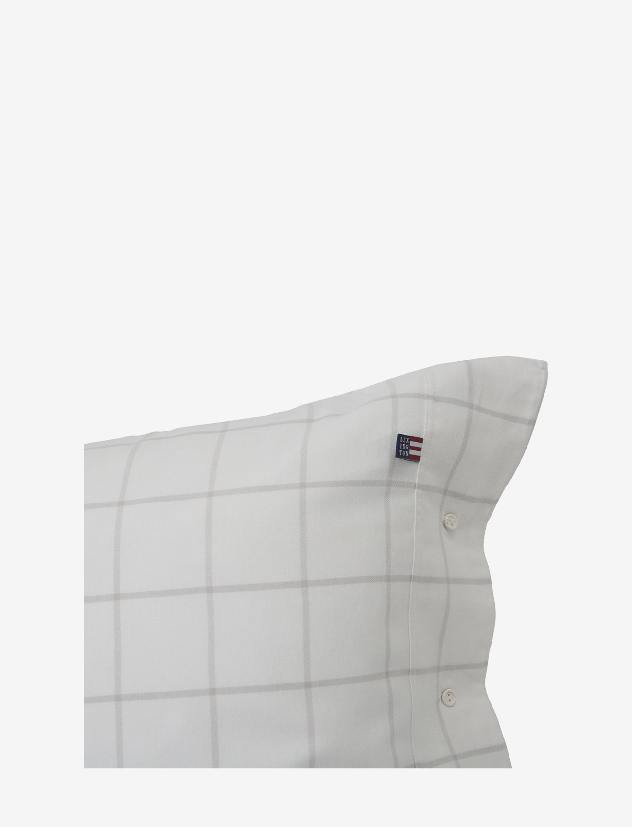 Lexington Home - Hotel Light Flannel White/Lt Beige Pillowcase - pillow cases - white/lt beige - 2