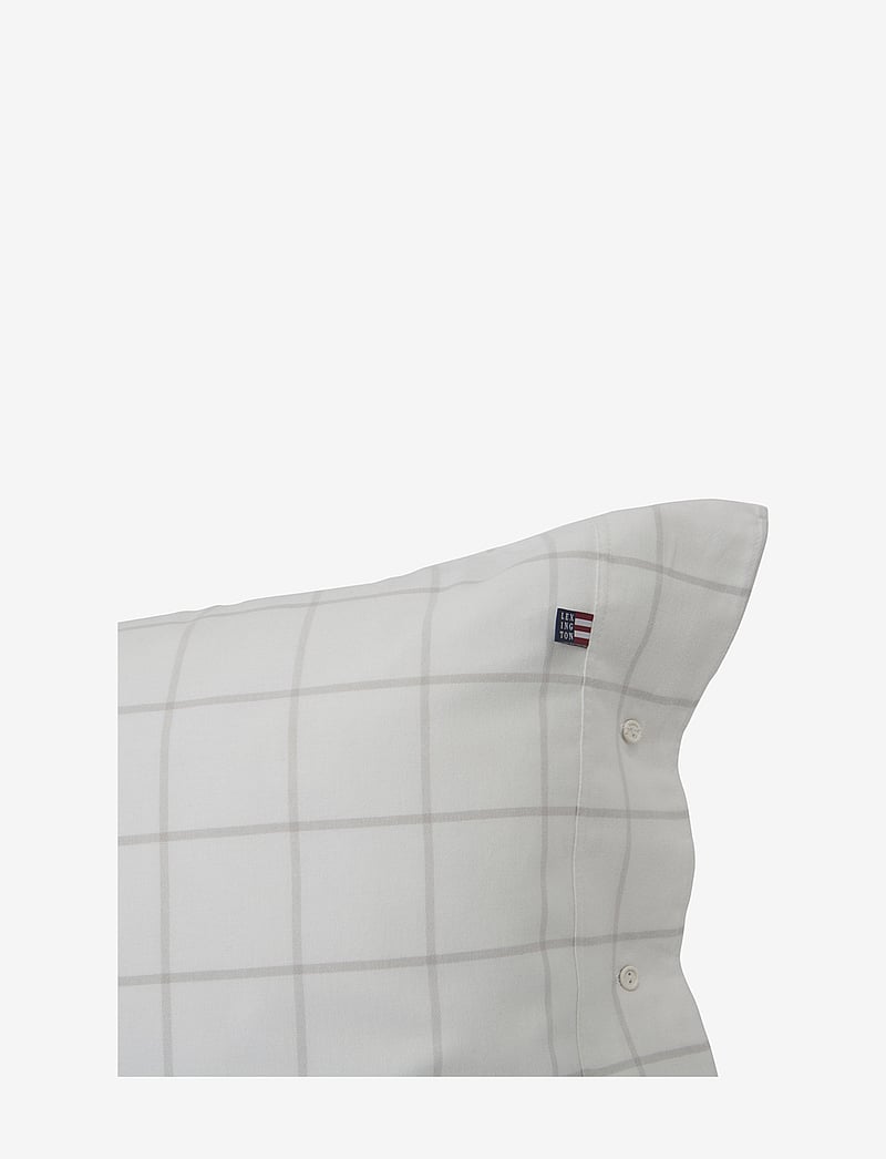 Lexington Home - Hotel Light Flannel White/Lt Beige Pillowcase - pillow cases - white/lt beige - 2