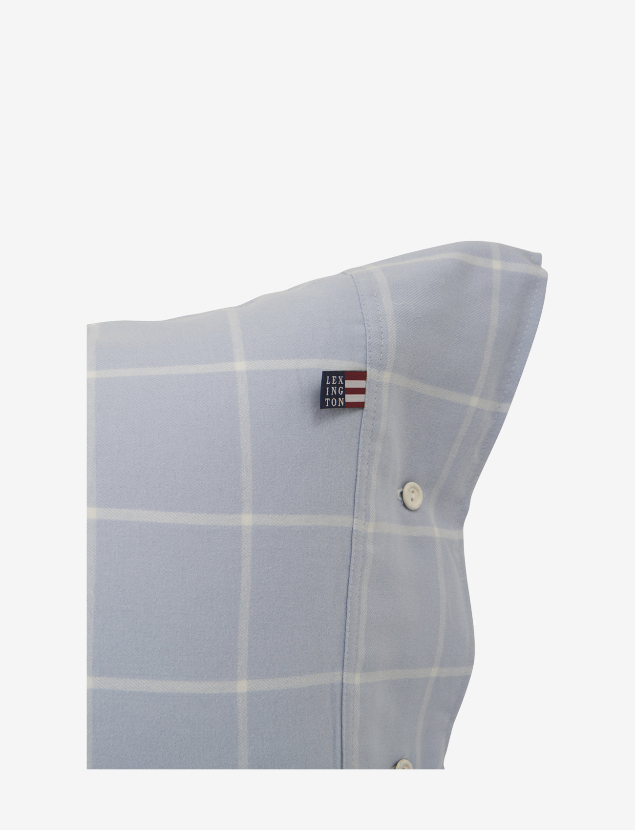 Lexington Home - Hotel Light Flannel Lt Blue/White Pillowcase - pudebetræk - lt blue/white - 2