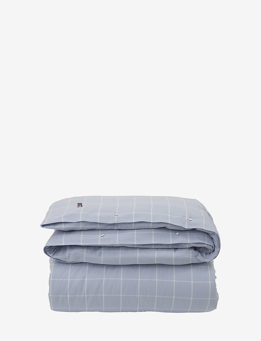 Lexington Home - Hotel Light Flannel Lt Blue/White Duvet - tekikotid - lt blue/white - 0
