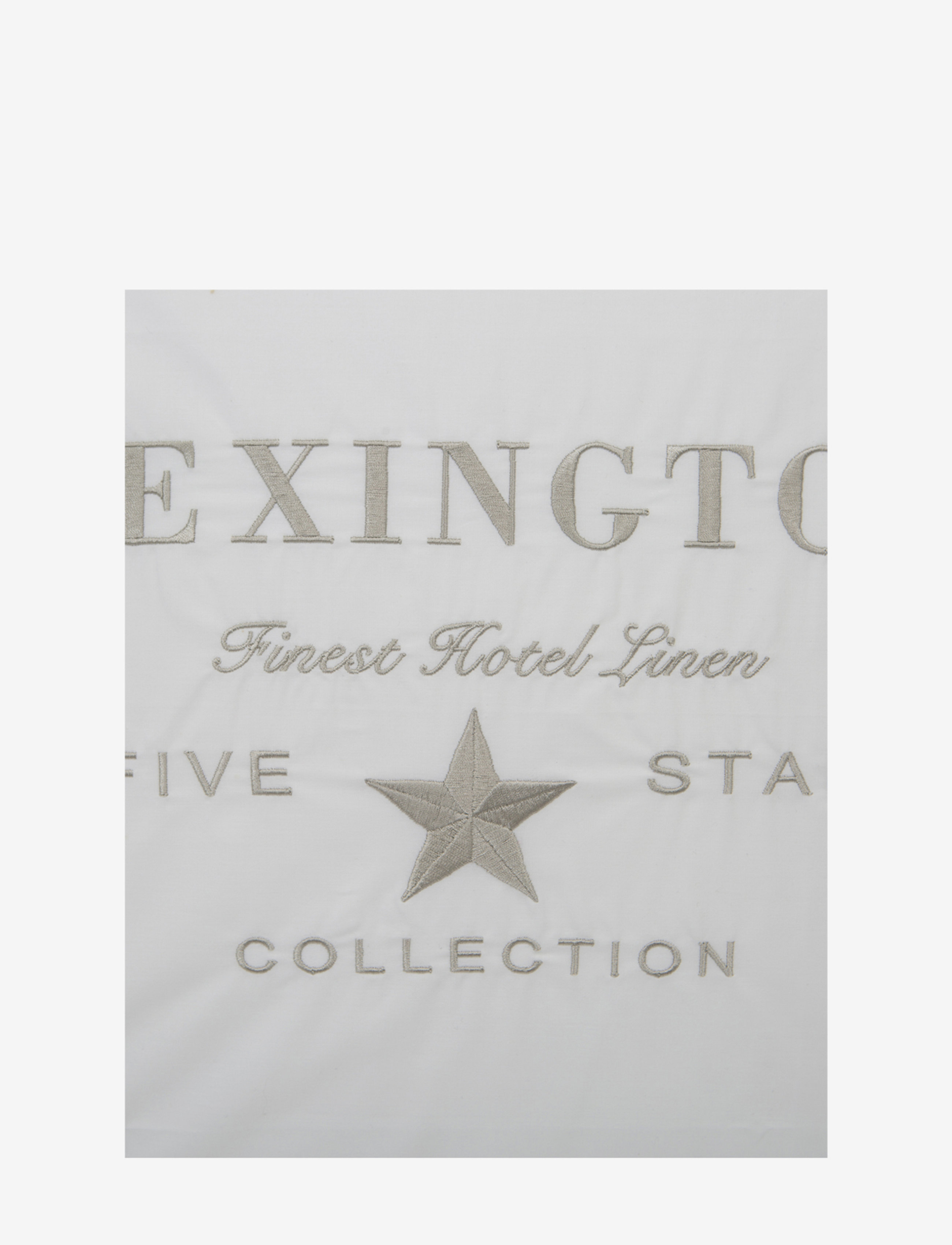 Lexington Home - Hotel Embroidery White/Lt Beige Pillowcase - pudebetræk - white/lt beige - 2