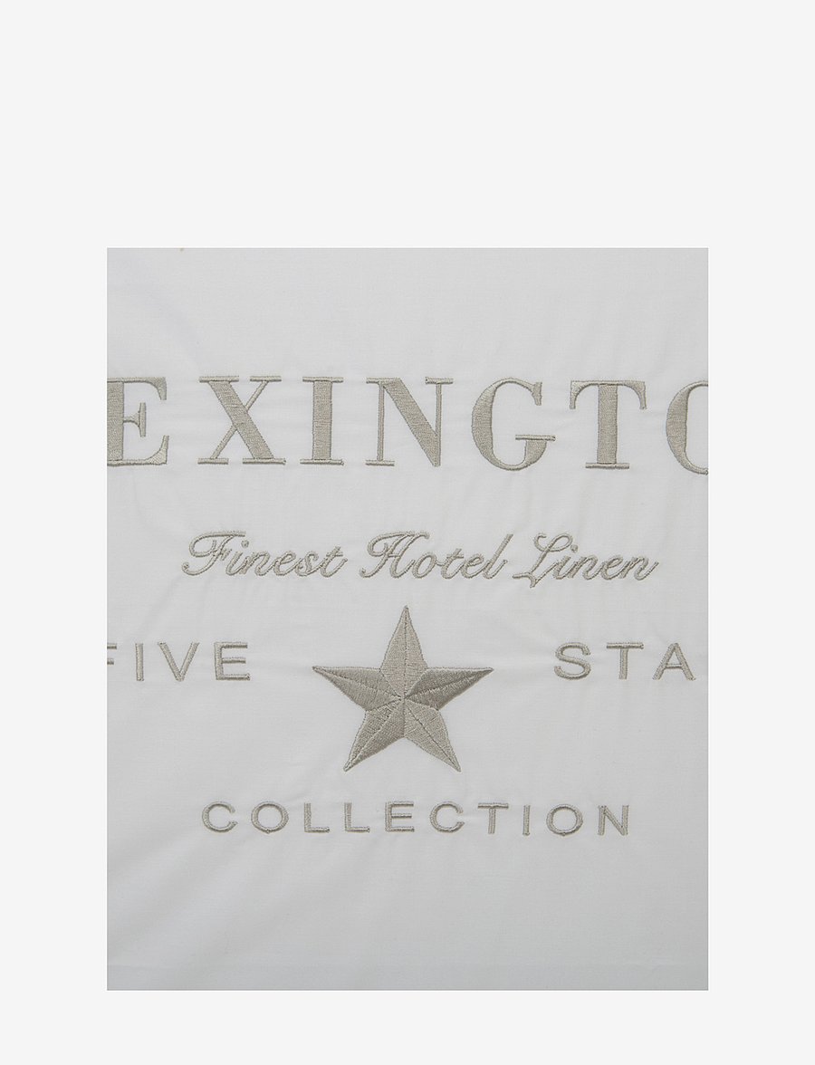 Lexington Home - Hotel Embroidery White/Lt Beige Pillowcase - kopfkissenbezüge - white/lt beige - 2