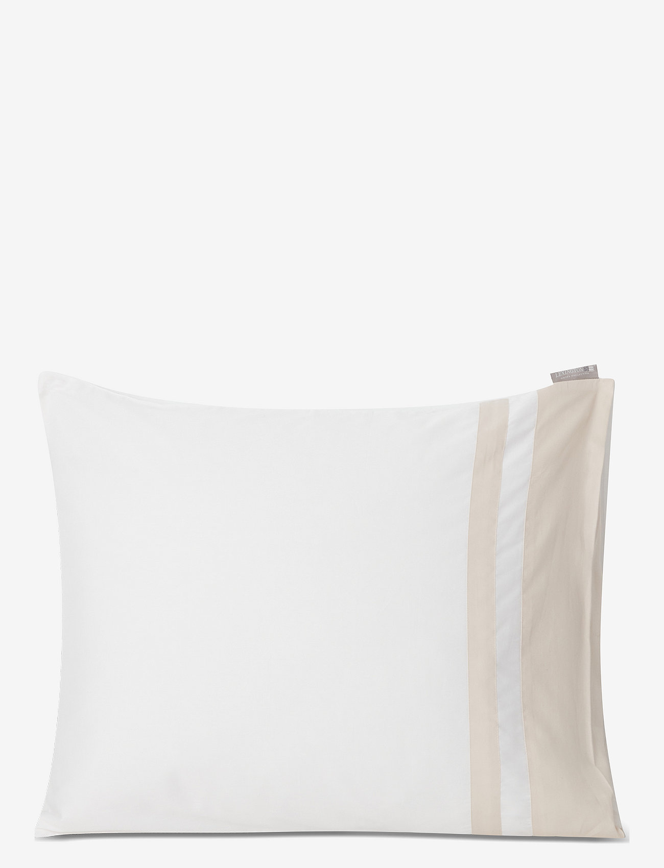 Lexington Home - Hotel Sateen White/Light Sand Contrast Pillowcase - kopfkissenbezüge - white/light sand - 0