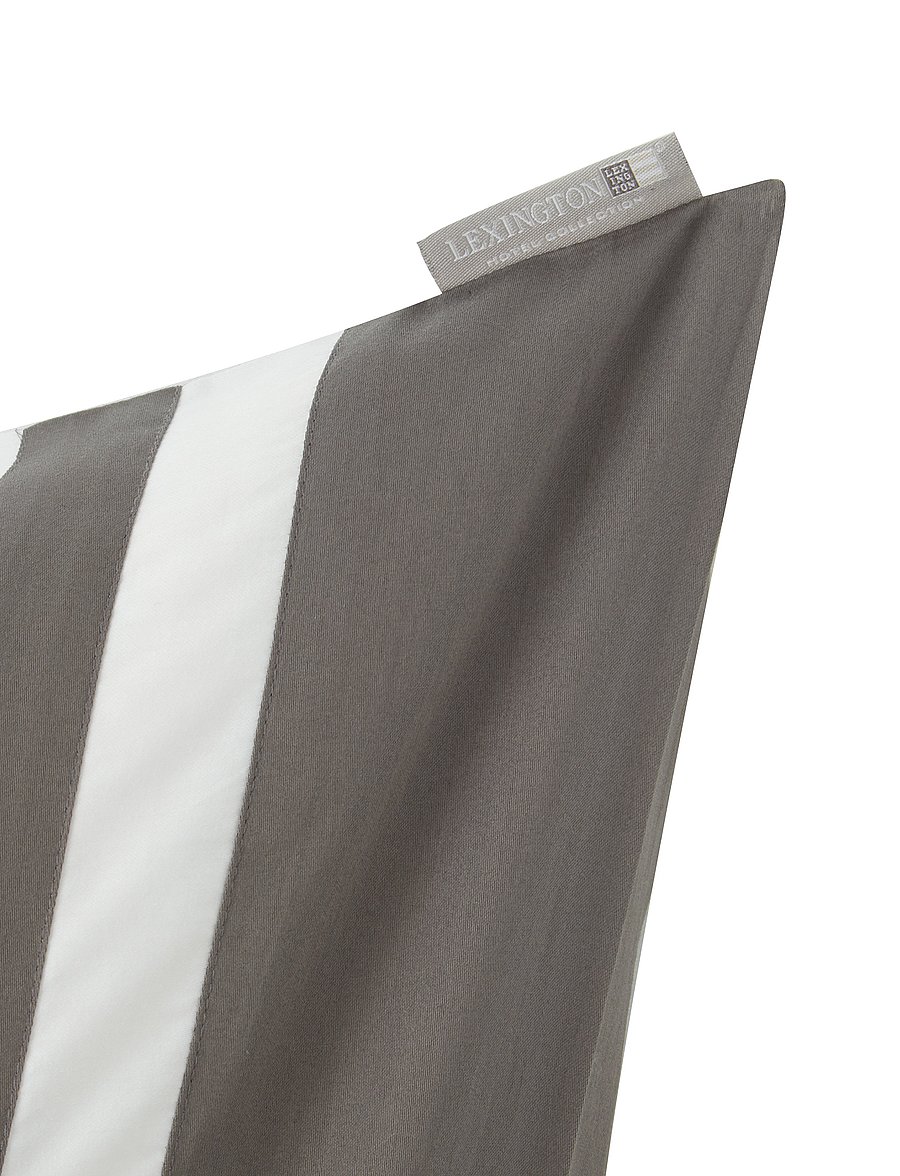Lexington Home - Hotel Sateen White/Charcoal Contrast Pillowcase - kopfkissenbezüge - white/charcoal - 0