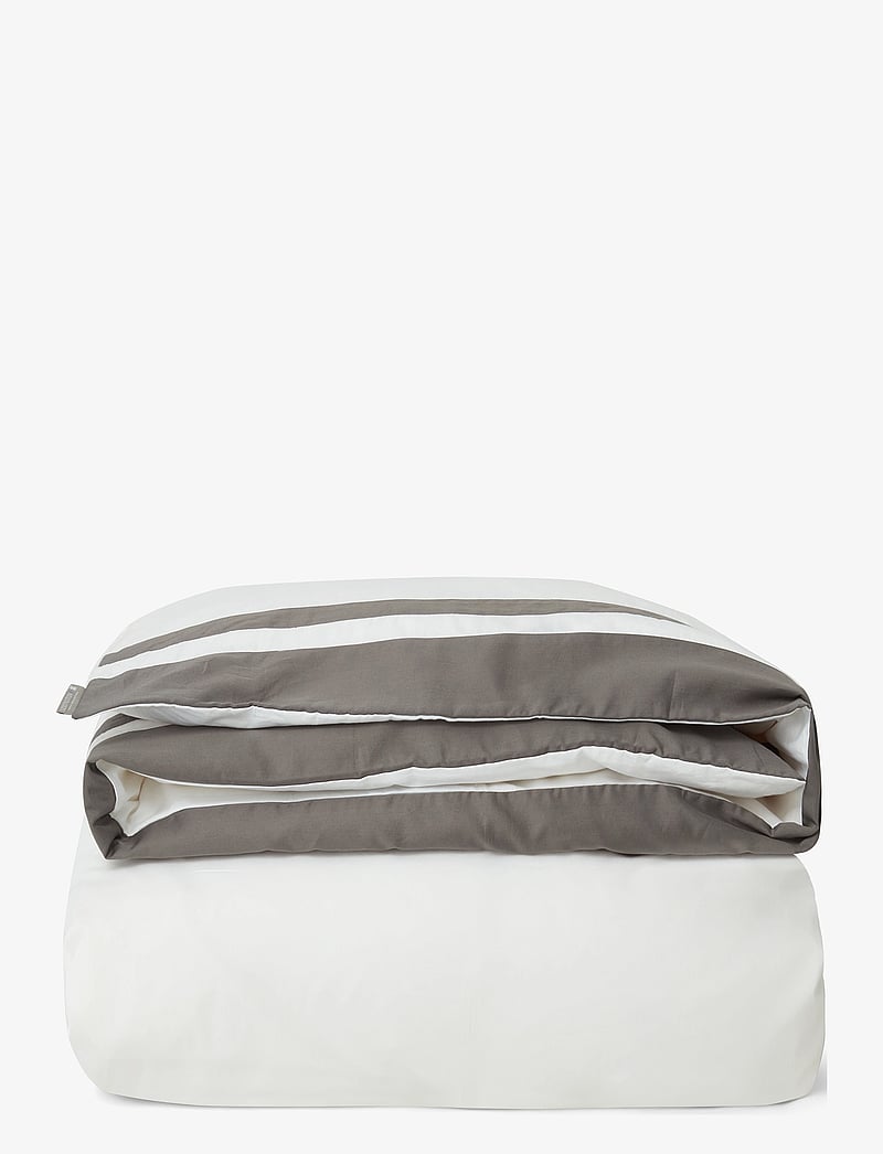 Lexington Home - Hotel Sateen White/Charcoal Contrast Duvet Cover - köp efter pris - white/charcoal - 0