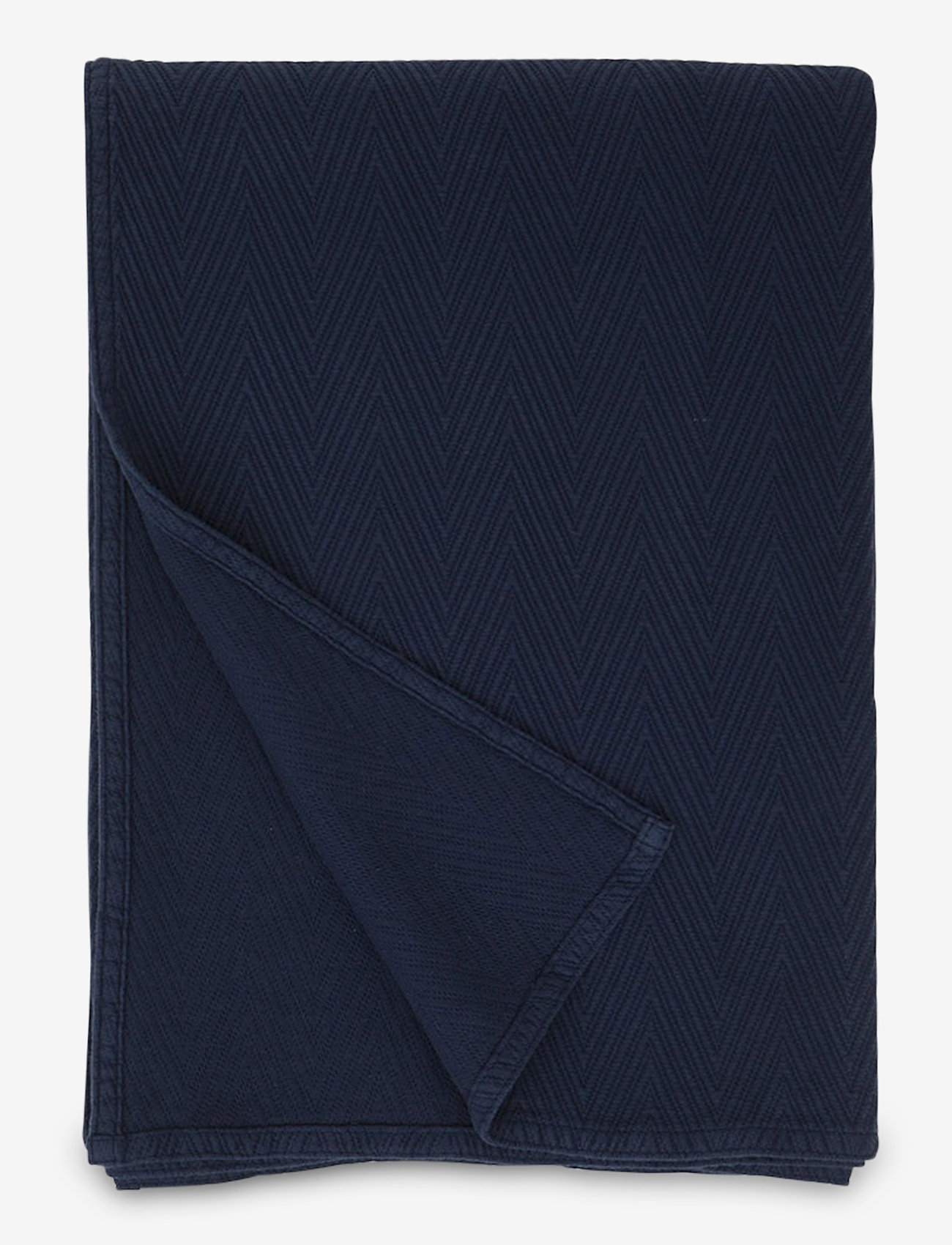 Lexington Home - Hotel Herringbone Bedspread - dk. blue - 0