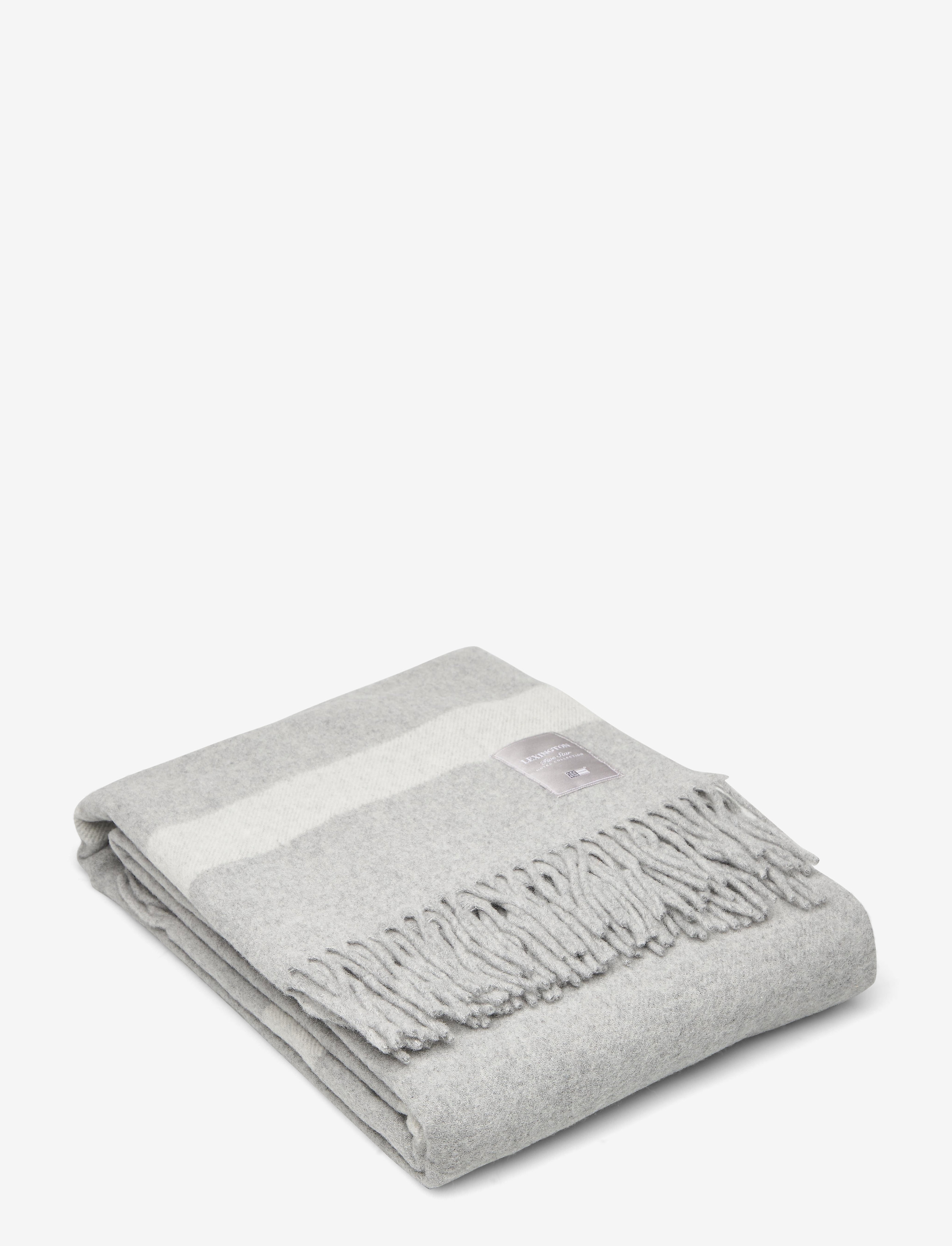 Lexington Home Hotel Wool Throw, 130X170 cm, Cushions & Blankets, Grau - Blankets Throws, Homeware