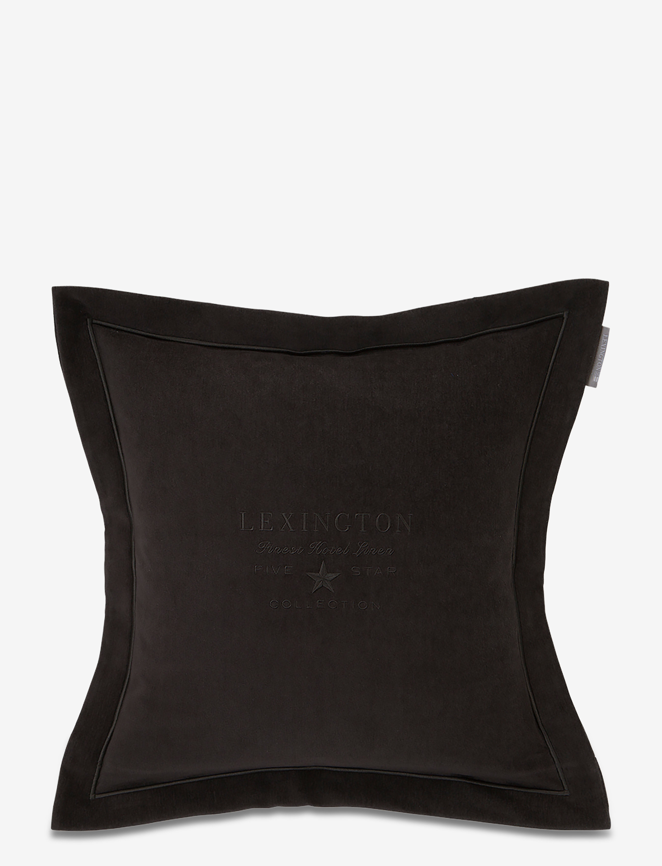 Lexington Home Hotel Velvet Sham with Embroidery - Púðar og púðaver - DK. GRAY / black