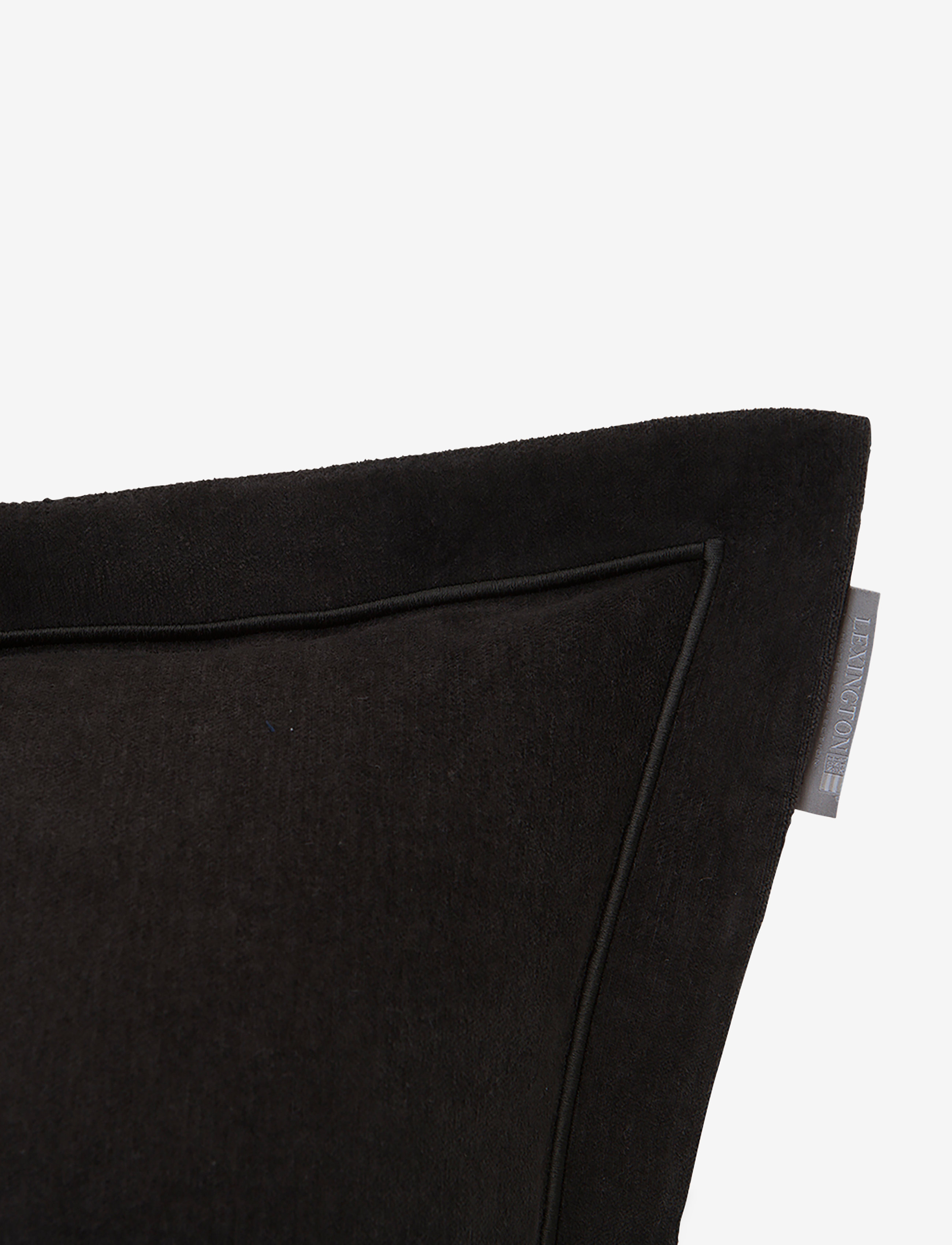 Lexington Home - Hotel Velvet Sham with Embroidery - dekoratīvās spilvendrānas - dk. gray - 1