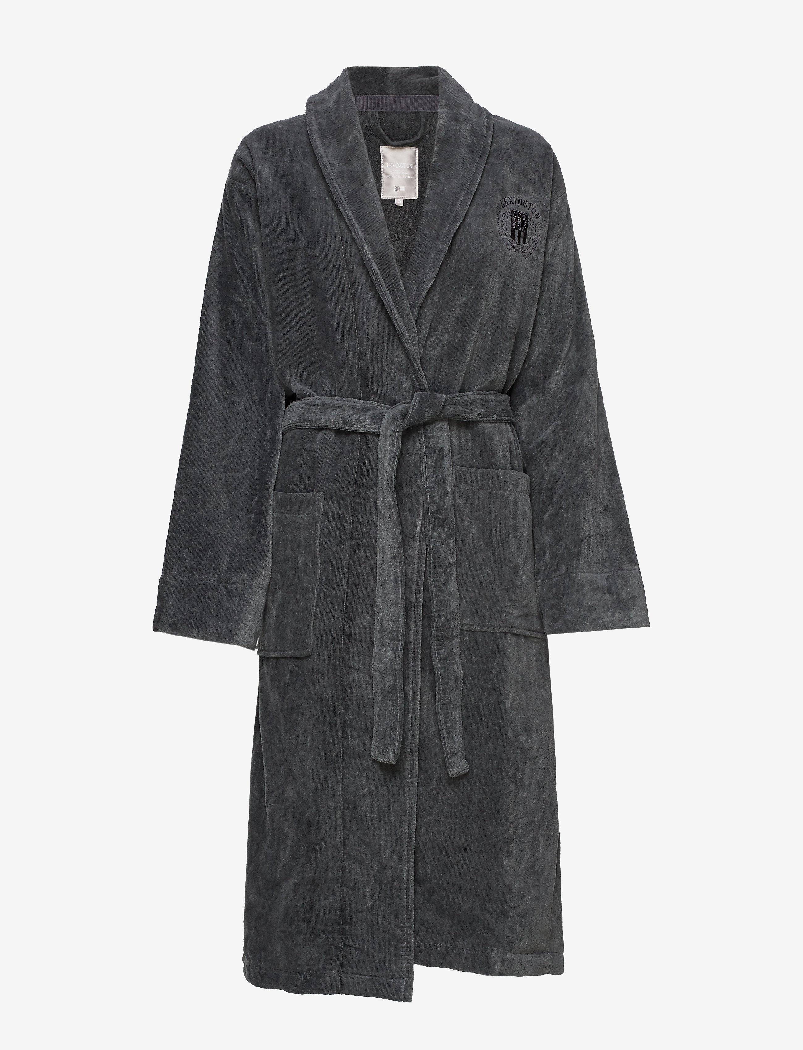 Lexington Home Hotel Velour Robe, XL, Grey, Nat- Og Loungewear > Morgenkåber, Dame