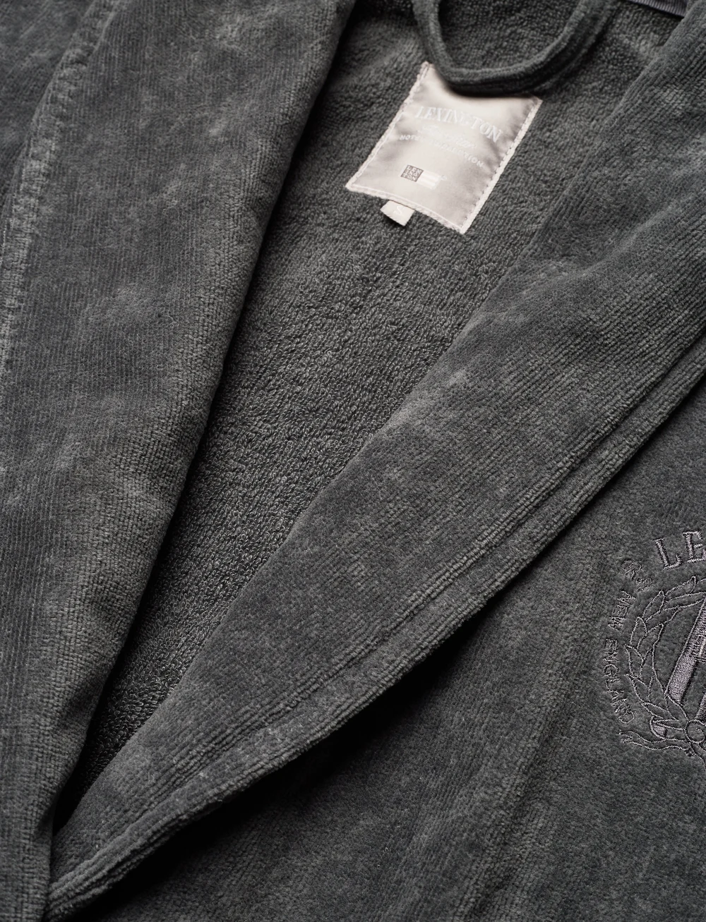 Lexington Home - Hotel Velour Robe - iepērcies pēc cenas - gray - 2