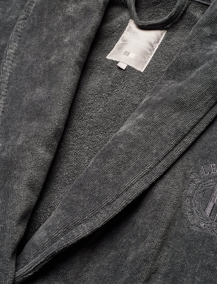Lexington Home - Hotel Velour Robe - köp efter pris - gray - 2
