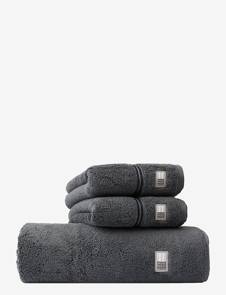 Lexington Home - Lexington Hotel Towel Gray/Dk Gray - handtücher & badetücher - gray/dk gray - 0