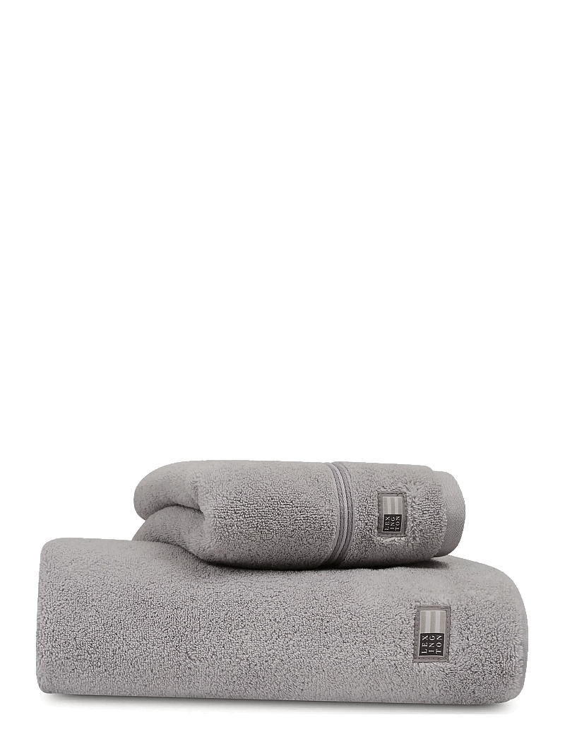 Lexington Home - Lexington Hotel Towel Lt Gray/Gray - gästehandtücher - lt gray/gray - 0