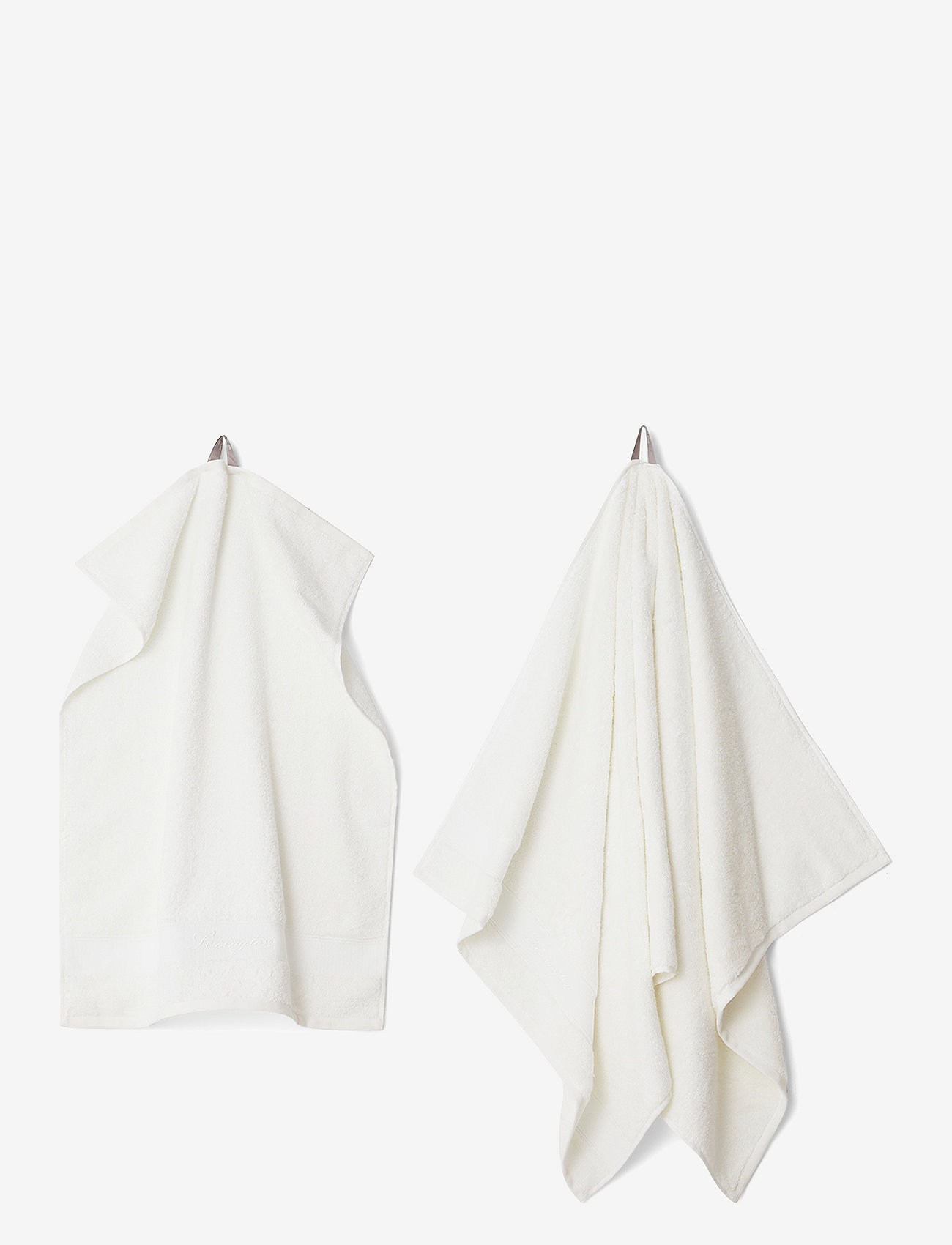 Lexington Home - Hotel Cotton/Modal/Mulberry Silk Towel White - badlakan - white - 3