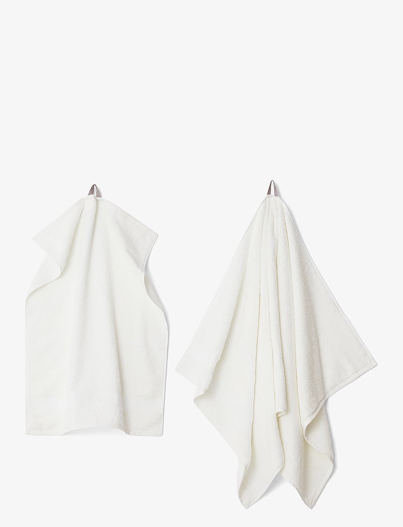 Lexington Home - Hotel Cotton/Modal/Mulberry Silk Towel White - saunalinad - white - 3