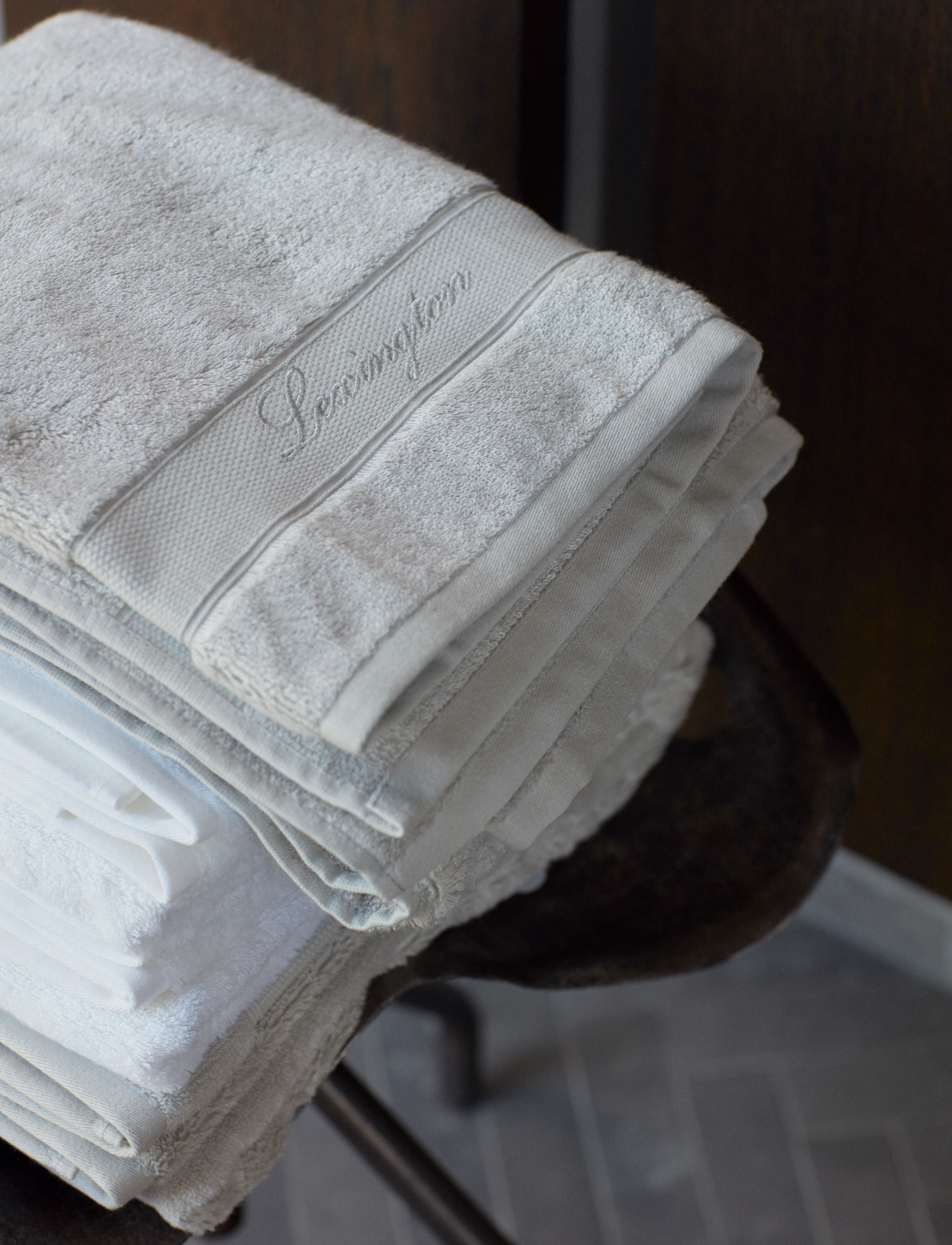 Lexington Home Hotel Cotton/Modal/Mulberry Silk Towel Silver Gray, 100X150 x 150, Towels & Bath Towels, Beige - Homeware