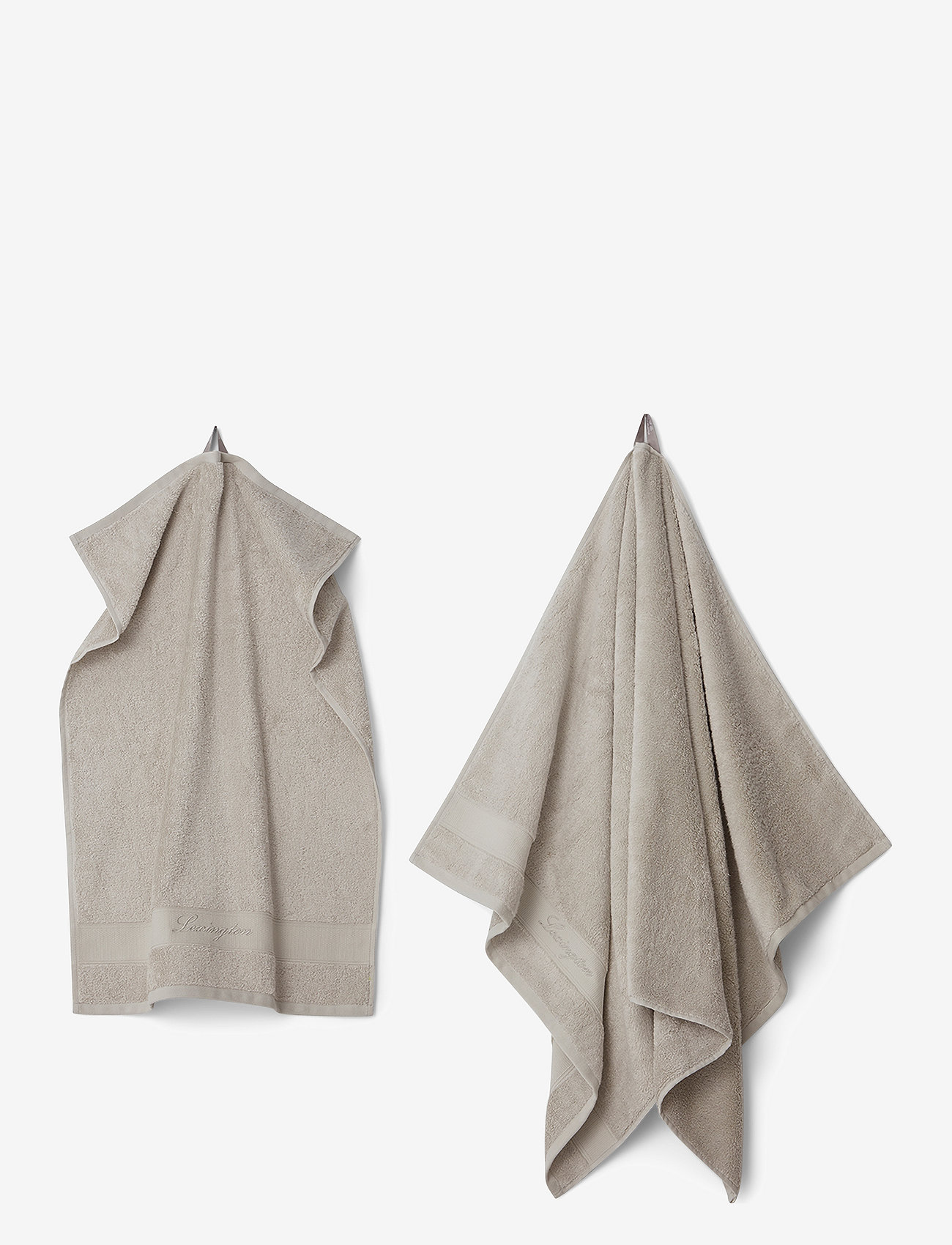 Lexington Home - Hotel Cotton/Modal/Mulberry Silk Towel Silver Gray - badehåndklæder - silver gray - 3