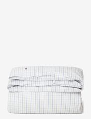 Lexington Home - Checked Cotton Poplin Duvet Cover - påslakan - white/blue/gray - 0
