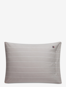 Gray/White Striped Lyocell/Cotton Pillowcase, Lexington Home