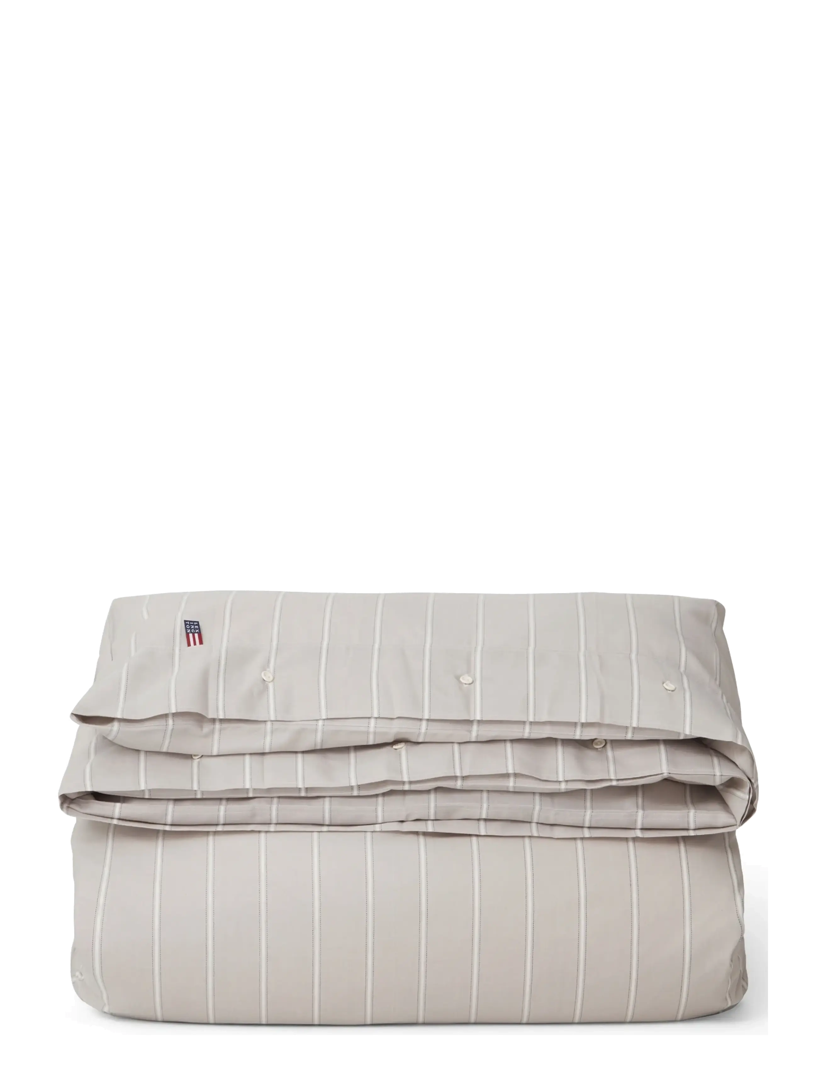 Lexington Home Gray/White Striped Lyocell/Cotton Duvet Cover - Last Chance - GRAY/WHITE / beige