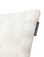 Lexington Home - Quilted Linen Blend Pillow cover - pynteputer - white/putty - 2