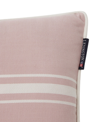 Lexington Home - Small Center Striped Organic Cotton Twill Pillow - najniższe ceny - violet/white - 2