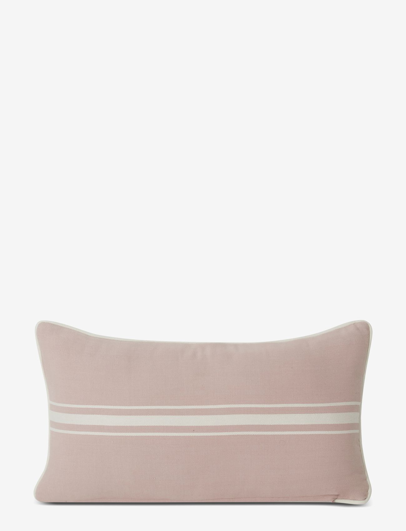 Lexington Home - Small Center Striped Organic Cotton Twill Pillow - laveste priser - violet/white - 1