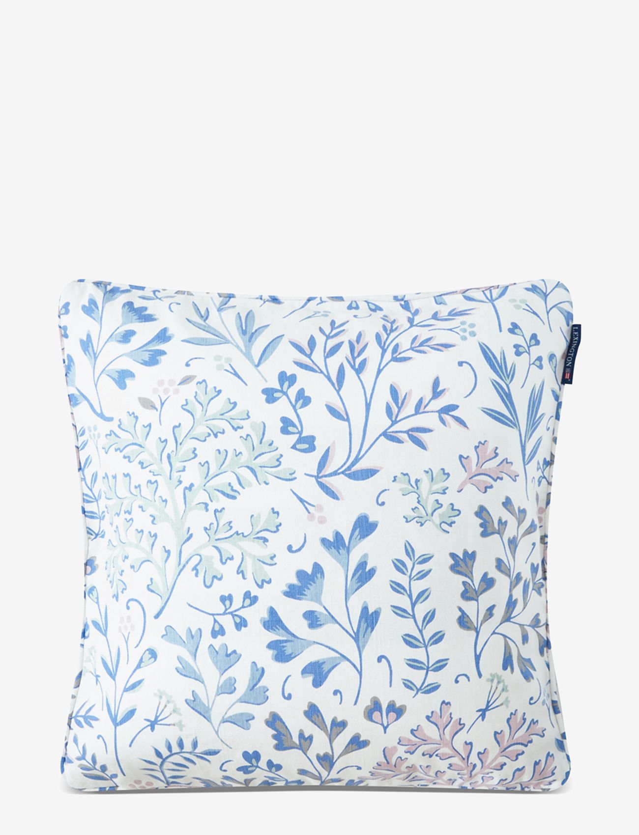 Lexington Home - Printed Flowers Linen/Cotton Pillow Cover - dekoratīvas spilvendrānas - white multi - 0