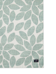 Lexington Home - Printed Leaves Organic Cotton Napkin - kankaiset lautasliinat - white/green - 1
