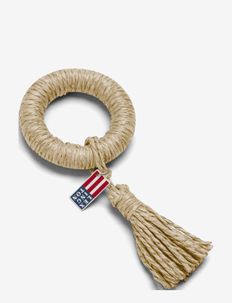 Recycled Paper Straw Napkin Ring with Tassel, Lexington Home