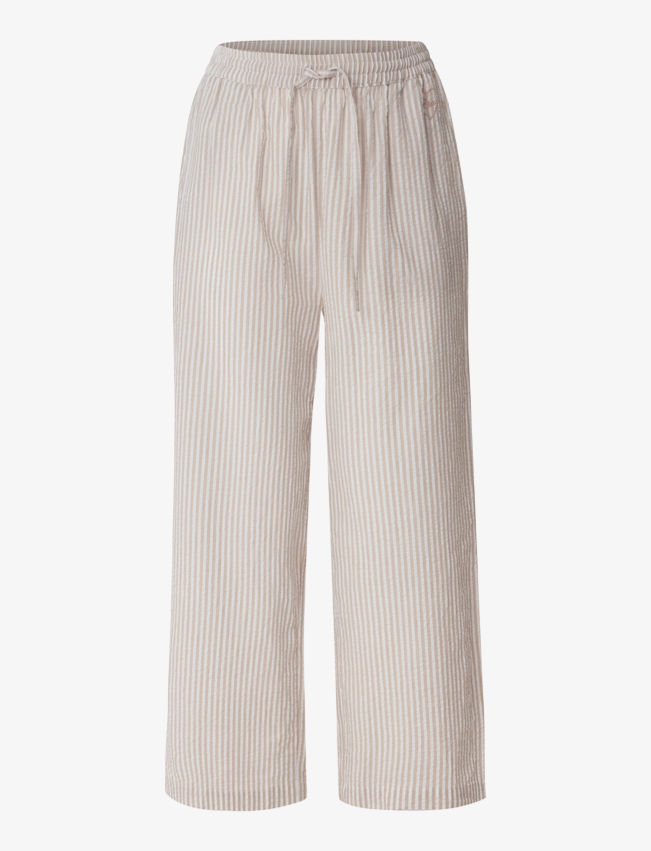 Lexington Home Lauren Organic Cotton Seersucker Pajama Set - Undertøy - BEIGE/WHITE / beige
