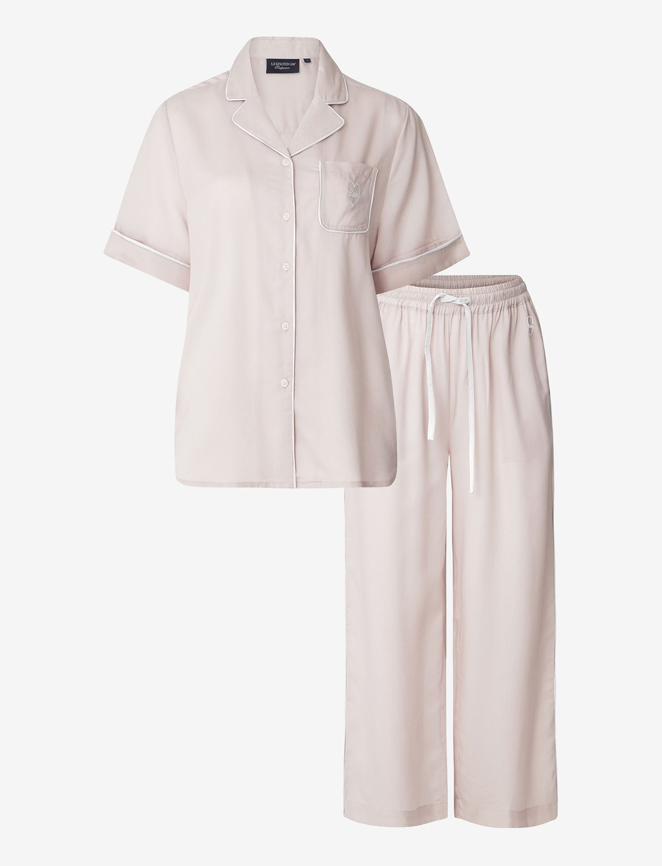 Lexington Home - Lauren Lyocell Pajama Set - sünnipäevakingitused - pink - 0