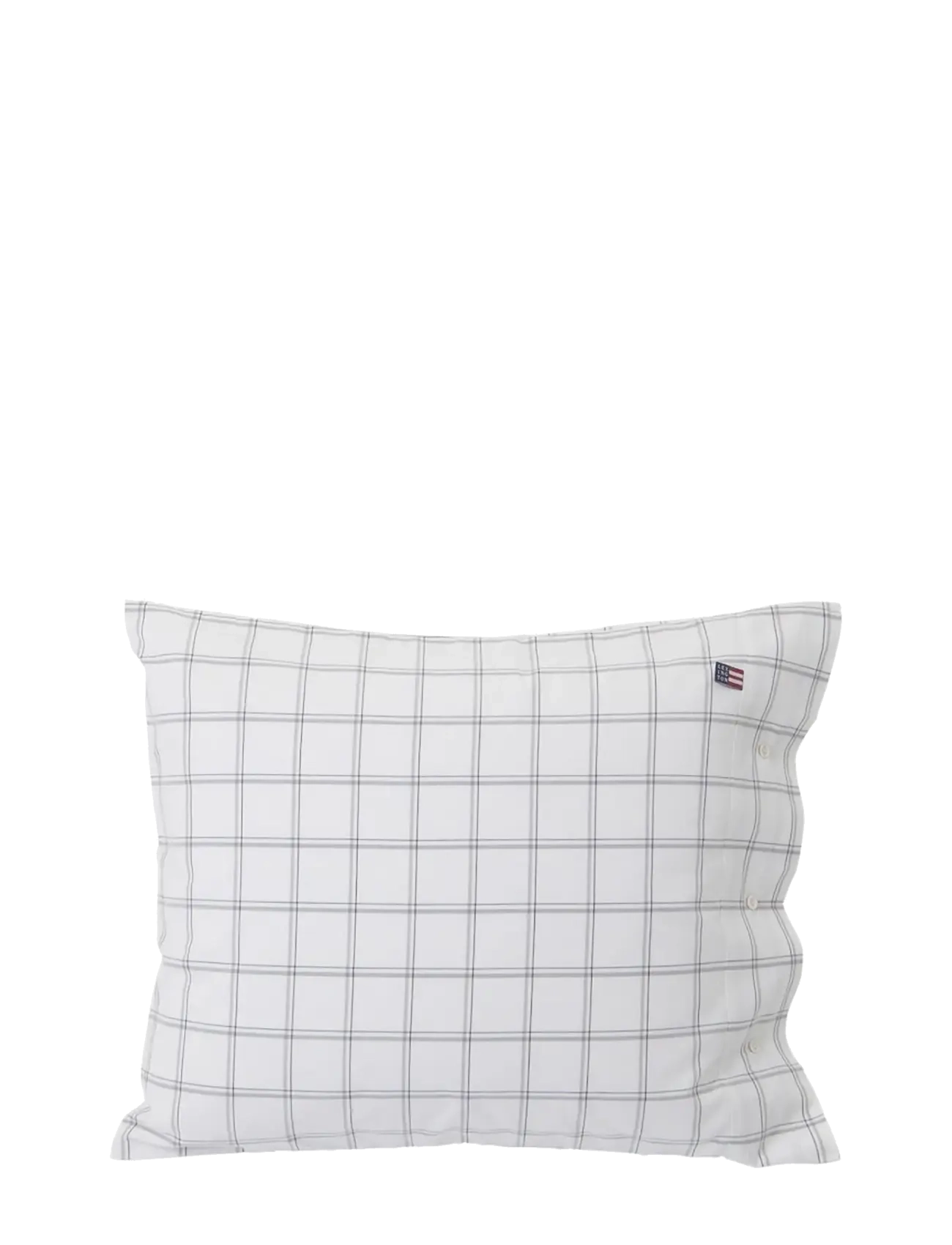Lexington Home Checked Oxford Pillowcase - Alle Produkte - WHITE/GRAY / white