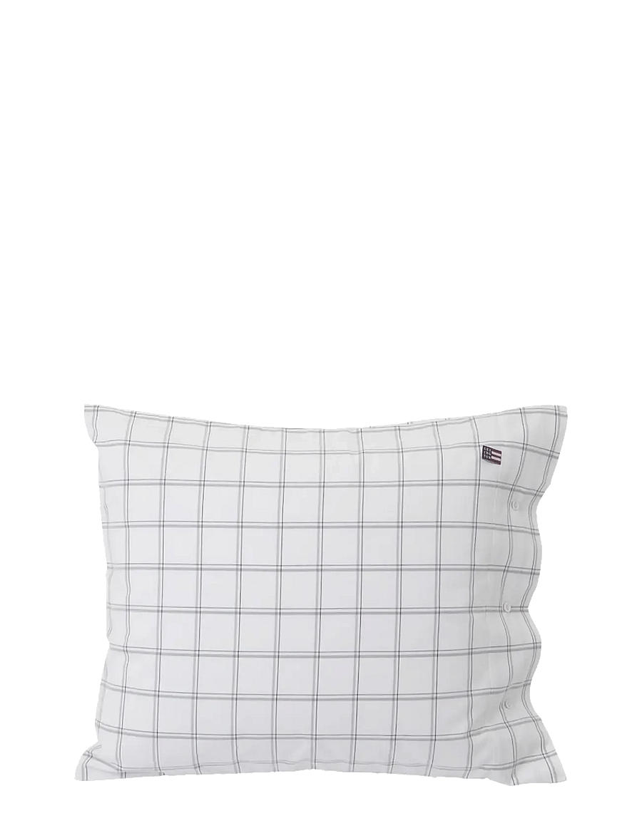 Lexington Home - Checked Oxford Pillowcase - die niedrigsten preise - white/gray - 0