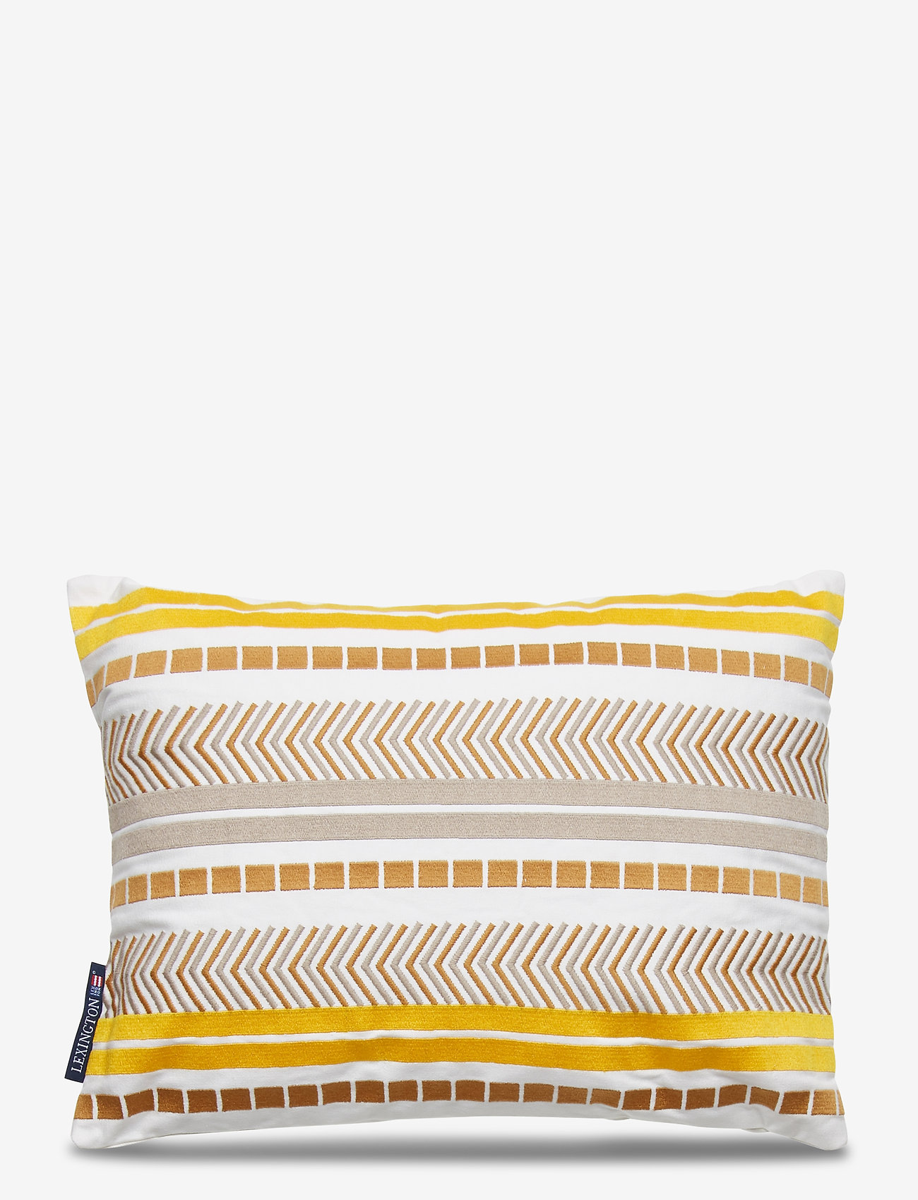 Lexington Home - Embroidered Jacquard Sham - kussenovertrekken - yellow - 0