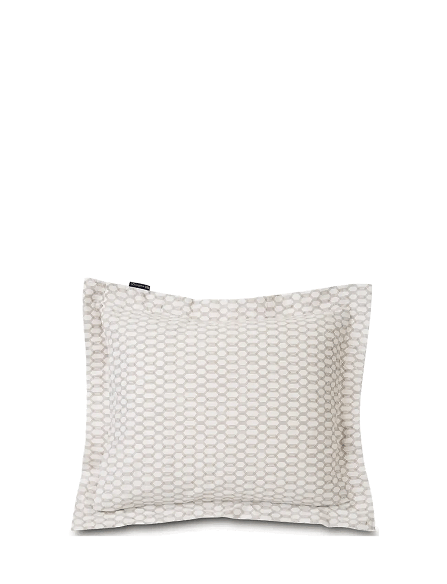 Lexington Home - White/Dk Beige Printed Cotton Sateen Pillowcase - padjapüürid - white/dk beige - 0