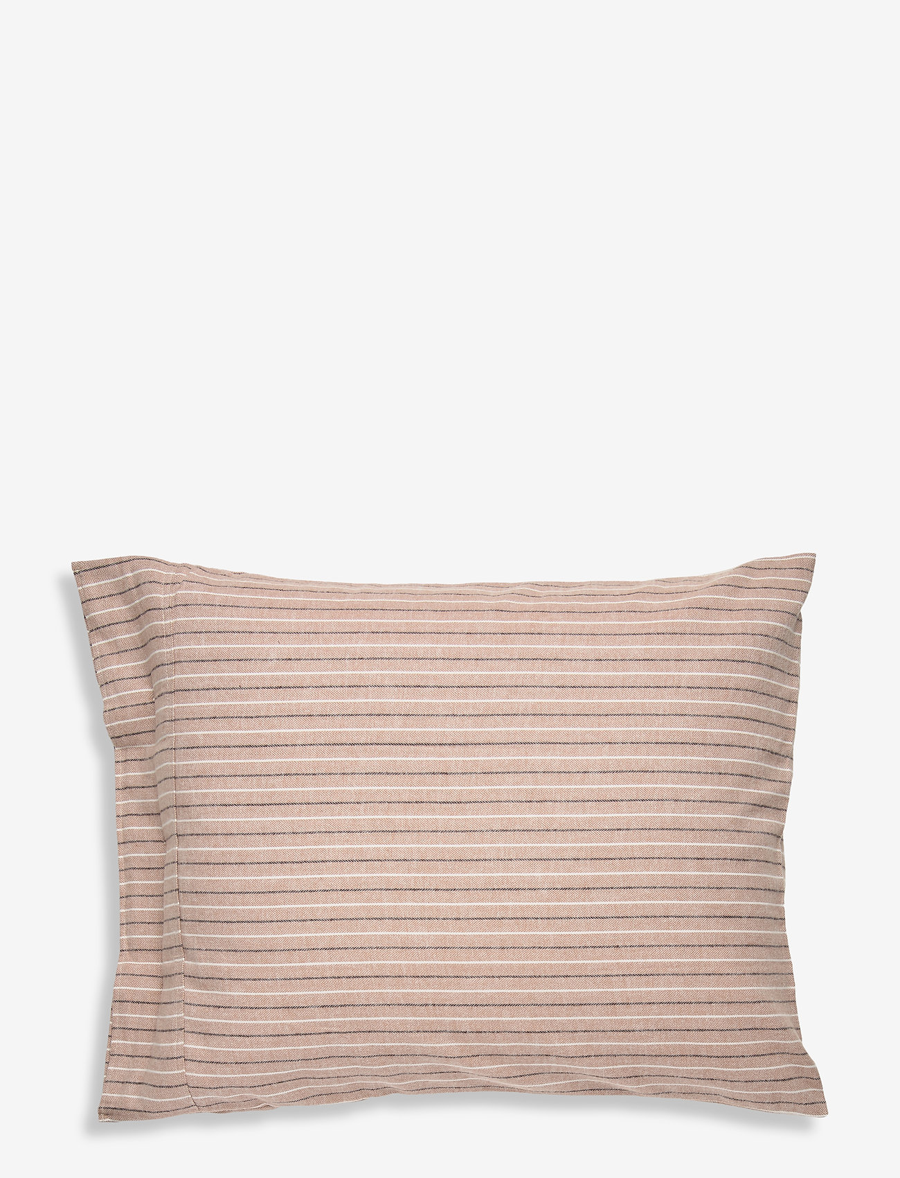 Lexington Home - Striped Cotton Flannel Pillowcase - laagste prijzen - beige/white - 1