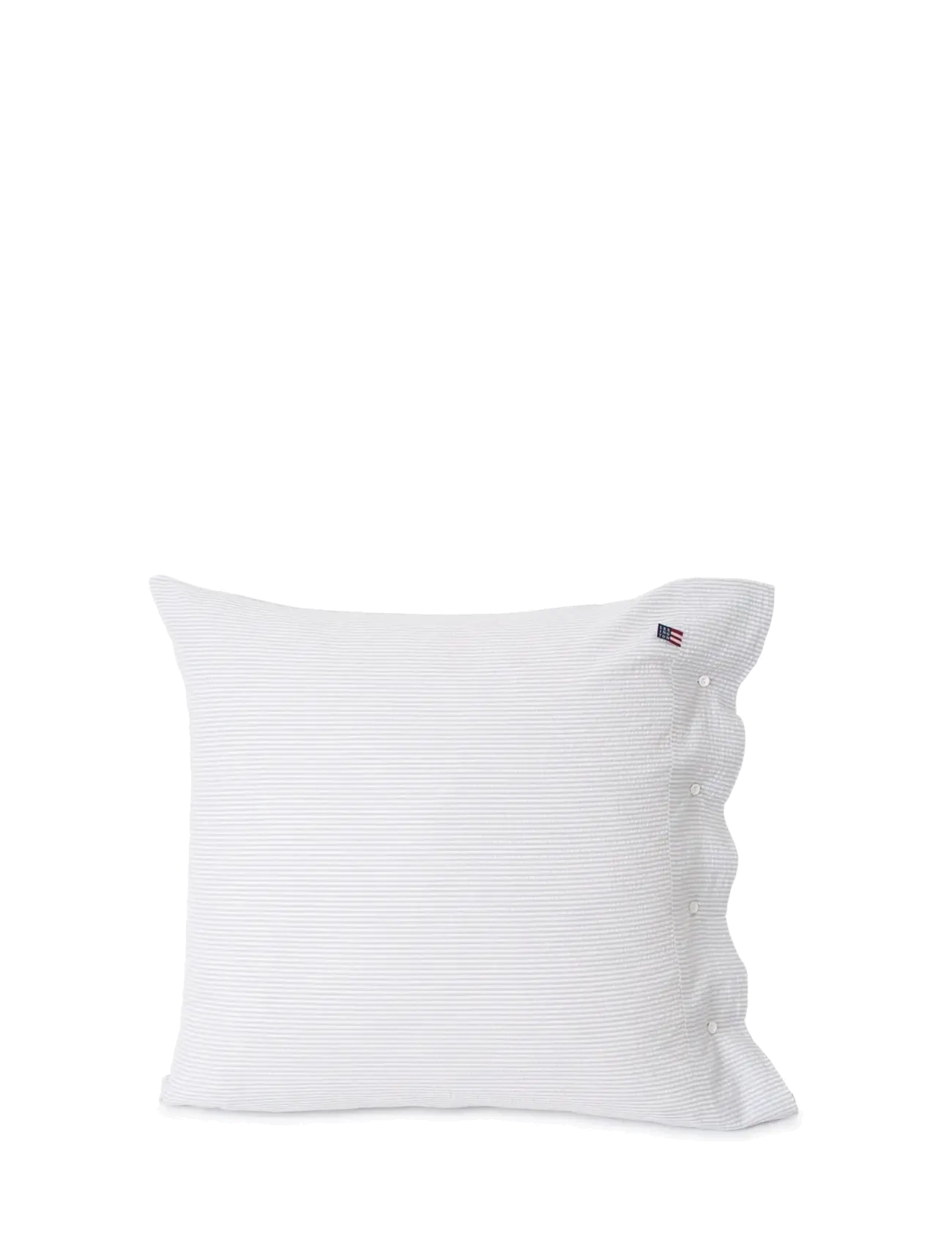 Lexington Home Lt Gray/White Striped Cotton Seersucker Pillowcase - Tekstiilid - LT GRAY/WHITE / white