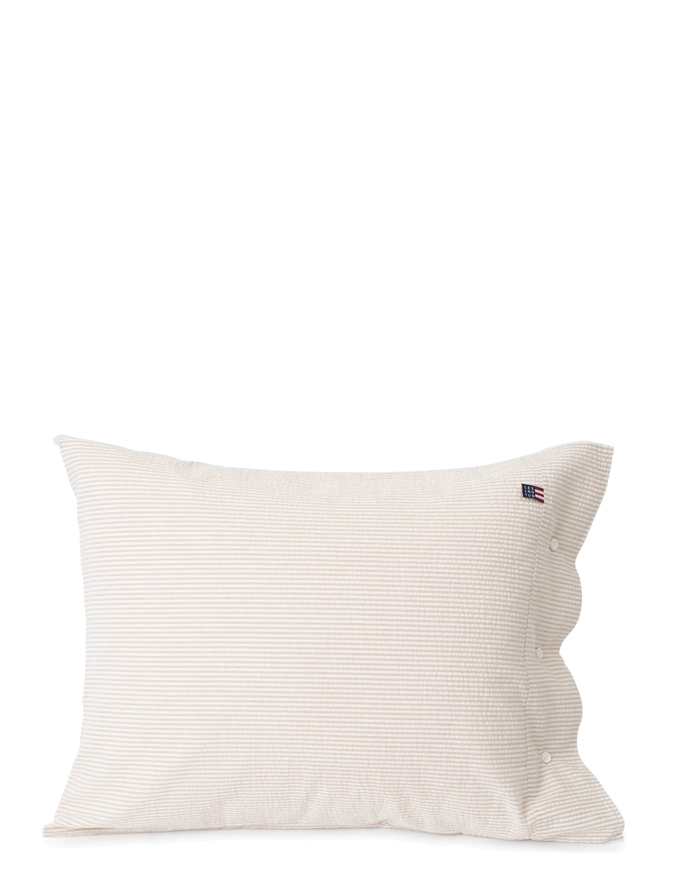 Lexington Home - Beige/White Striped Cotton Seersucker Pillowcase - beige/white - 1