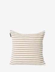 Block Striped Recycled Cotton Pillow Cover - BEIGE