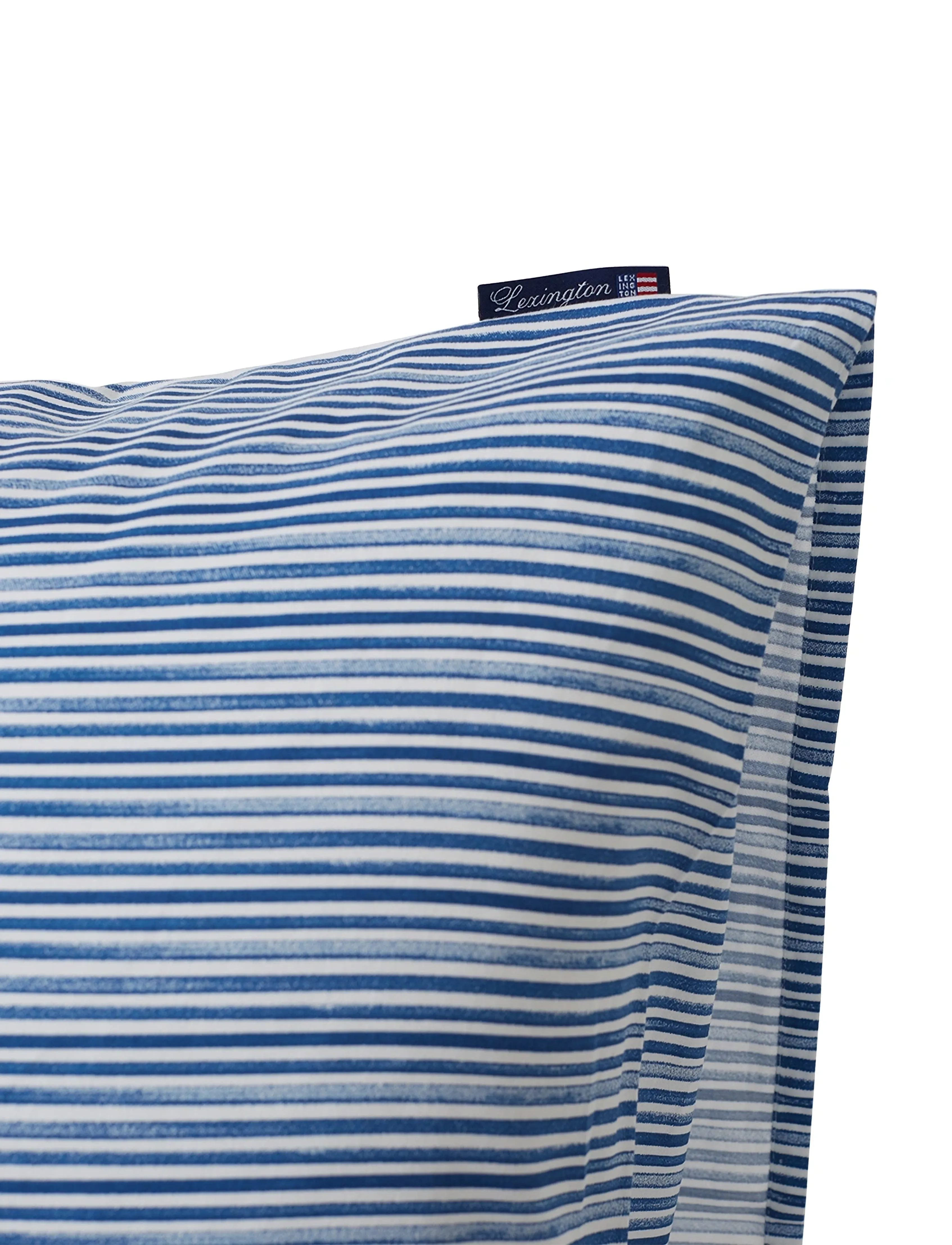 Lexington Home - Blue Striped Organic Cotton Sateen Pillowcase - blue/white - 2