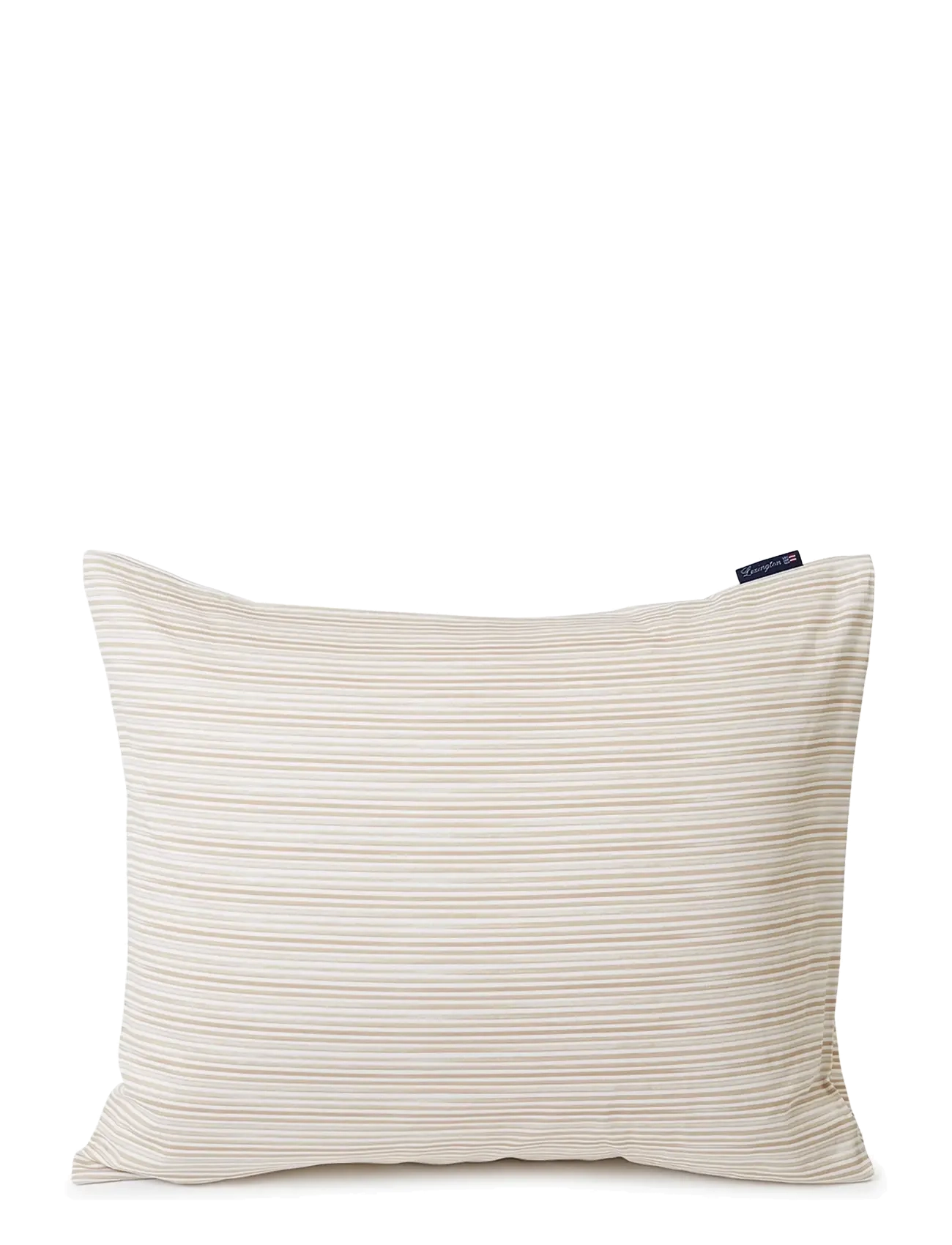 Lexington Home - Beige Striped Organic Cotton Sateen Pillowcase - beige/white - 1