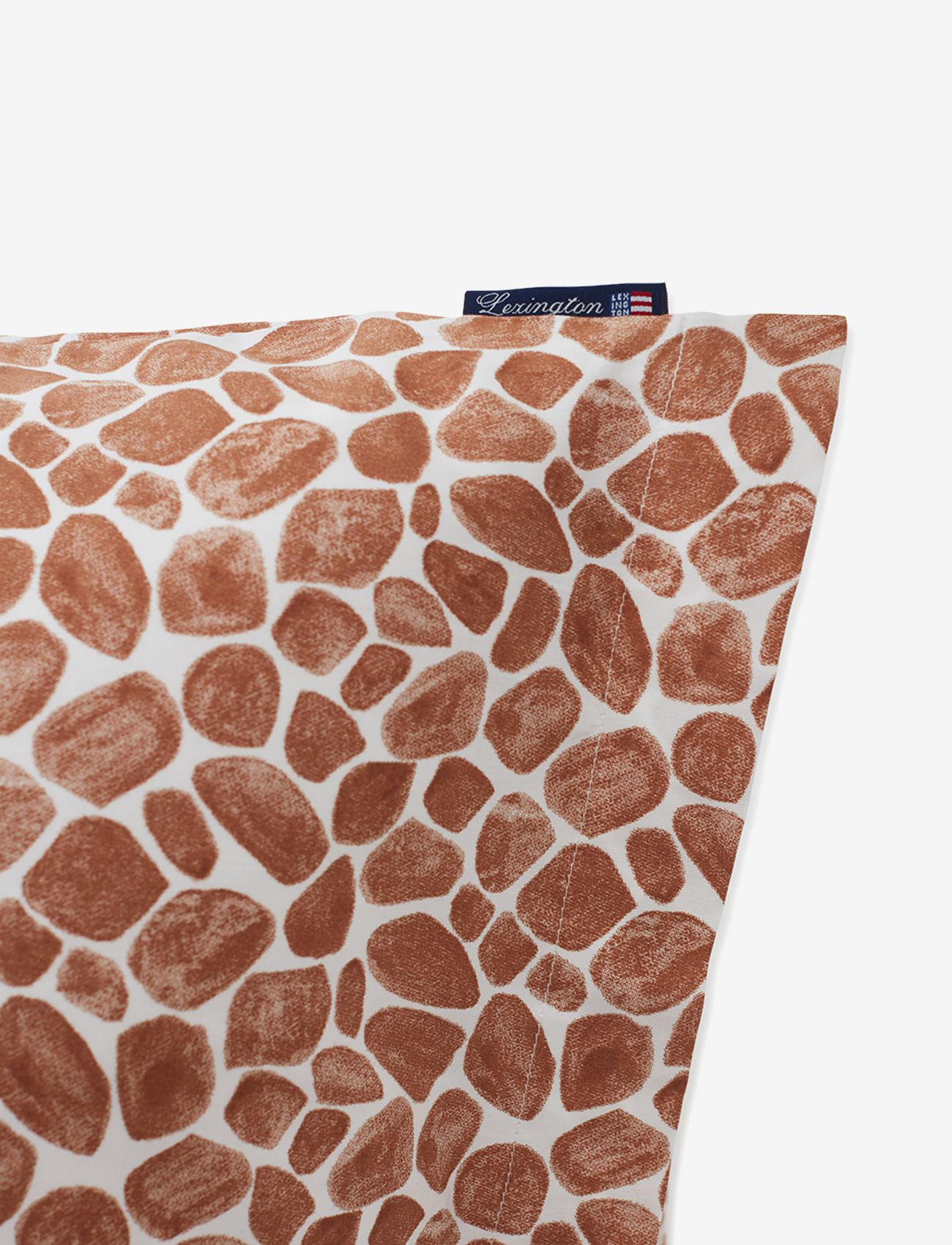 Lexington Home - Printed Giraffe Organic Cotton Sateen Pillowcase - dk beige/white - 2